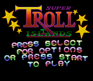 Super Troll Islands: Title (SNES) Screenshot
