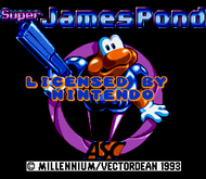 Super James Pond: Title (SNES) Screenshot