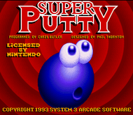 Super Putty: Title Screen (SNES) Screenshot