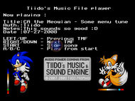 Tiido's Mega Drive Music Cart Screenshot