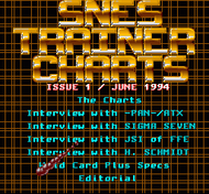 SNES Trainer Charts 06/94