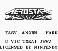 aerostar gameboy title Screenshot