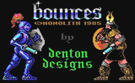 Bounces c64 Title Screen Screenshot