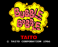 Bubble Bobble Arcade Titlescreen Screenshot