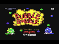 Bubble Bobble c64 Title Screen Screenshot