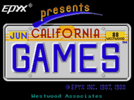 California Games Amiga Titlescreen Screenshot