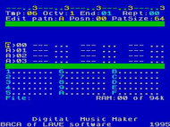 Digital Music Maker - ZX Spectrum Screenshot