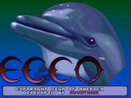 Ecco The Dolphin - Genesis Title Screen Screenshot