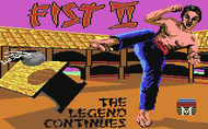 Fist II c64 Title Screen Screenshot