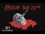 Friday the 13th c64 Title Screen Screenshot