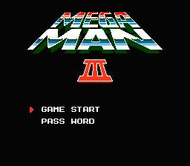 Mega Man 3 - Title - NES Screenshot