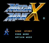 Mega Man X: Title Screen (SNES) Screenshot
