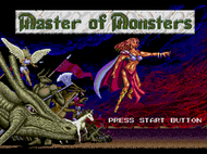 Master of Monster MD Title Screen Screenshot
