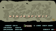 Ninja Spirit Arcade Title Screenshot