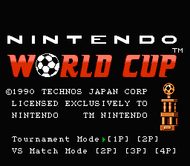 Nintendo World Cup Title Screen Screenshot