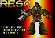 Resq Mega Drive title screen Screenshot