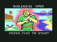 Soldier One c64 Title Screen Screenshot