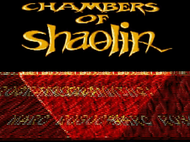 chambers of shaolin amiga titlescreen Screenshot