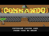 commando c64 titlescreen Screenshot