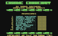 Cosmic Causeway - Title Scree - C64/C128 Screenshot