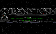 Cyberstorm Title Screen Atari ST Screenshot