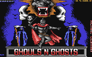 Ghouls 'n Ghosts title screen Screenshot