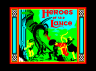 Heroes of the Lance - Game title screen Screenshot
