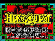 Hero Quest - Title Screen - Spectrum Screenshot