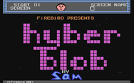 Hyper Blob - Title Screen - C64 Screenshot