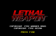 Lethal Weapon - Title Screen (Amiga) Screenshot