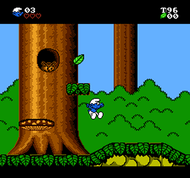 The Smurfs NES Ingame Screenshot