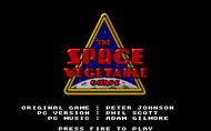 Space vegetable corps title screen DOS Screenshot