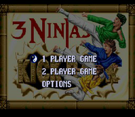 3 Ninjas Kick Back: Title (SNES) Screenshot
