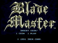 Blade Master Arcade Titlescreen