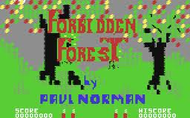Forbidden Forest c64 Title Screen