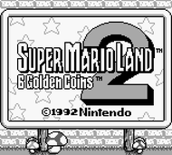 Super Mario Land 2 - Title - Game Boy Screenshot