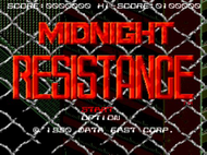 Midnight Resistance Mega Drive title