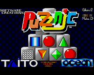 Puzznic - Title Screen (Amiga) Screenshot