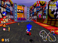 Sonic R Saturn ingame Screenshot