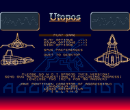 Utopos - Menu Screen Screenshot