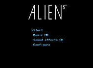 Alien 3 NES Title Screen
