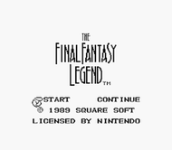 final fantasy legend gameboy title Screenshot