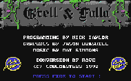 Grell & Falla - Title Screen - C64 Screenshot