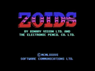 Zoids - Title (C64) Screenshot