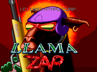 Llamazap title screen