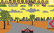 Power Drift: Ingame (C64) Screenshot