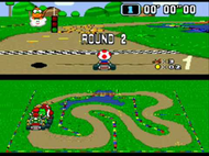 Super Mario Kart SNES Ingame Screenshot